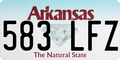 AR license plate 583LFZ