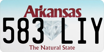 AR license plate 583LIY