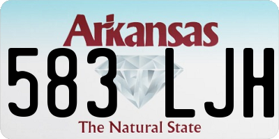 AR license plate 583LJH