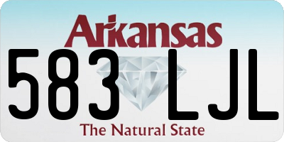 AR license plate 583LJL