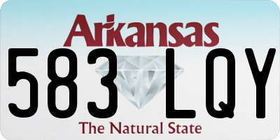 AR license plate 583LQY