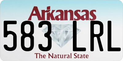 AR license plate 583LRL