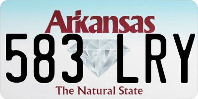 AR license plate 583LRY