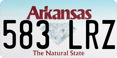 AR license plate 583LRZ