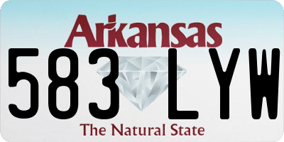 AR license plate 583LYW