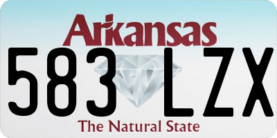 AR license plate 583LZX