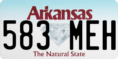 AR license plate 583MEH