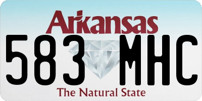 AR license plate 583MHC