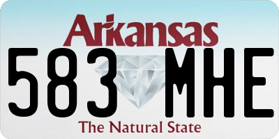 AR license plate 583MHE