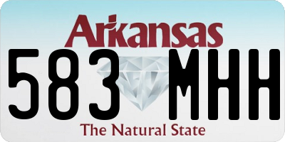 AR license plate 583MHH