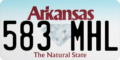 AR license plate 583MHL