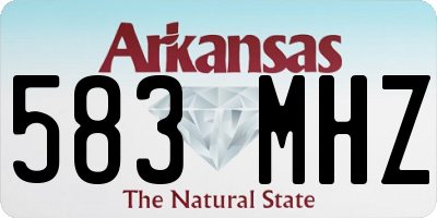 AR license plate 583MHZ
