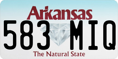 AR license plate 583MIQ