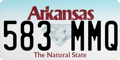 AR license plate 583MMQ