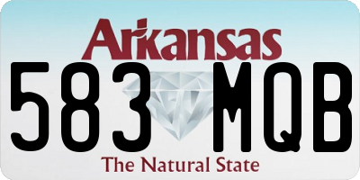 AR license plate 583MQB