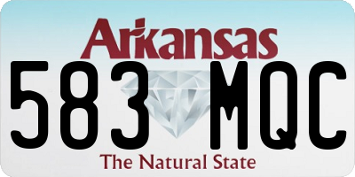 AR license plate 583MQC