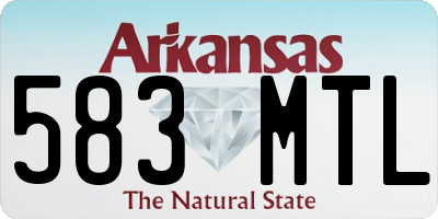 AR license plate 583MTL