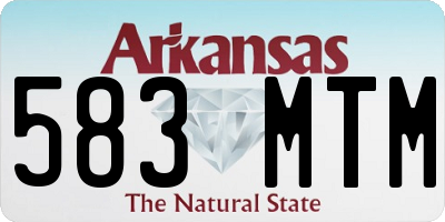 AR license plate 583MTM