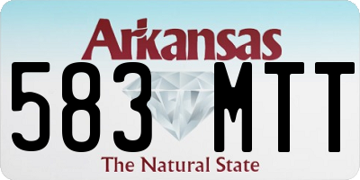 AR license plate 583MTT