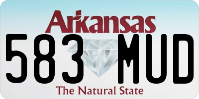 AR license plate 583MUD