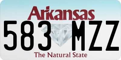 AR license plate 583MZZ