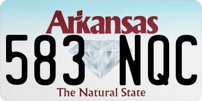 AR license plate 583NQC