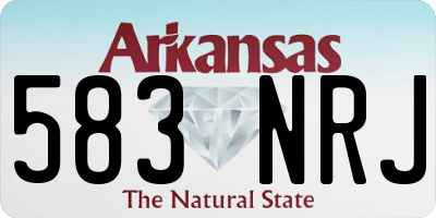 AR license plate 583NRJ