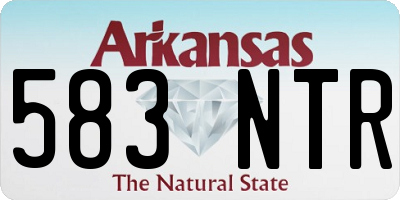 AR license plate 583NTR