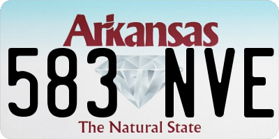 AR license plate 583NVE
