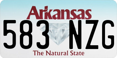 AR license plate 583NZG