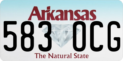 AR license plate 583OCG