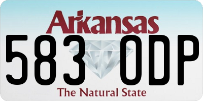 AR license plate 583ODP