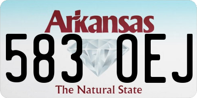 AR license plate 583OEJ