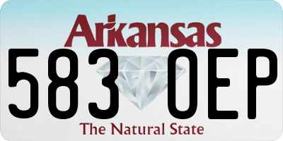 AR license plate 583OEP