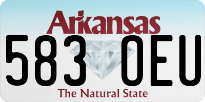 AR license plate 583OEU