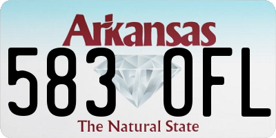 AR license plate 583OFL