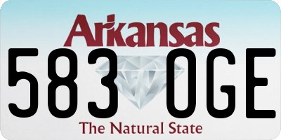 AR license plate 583OGE