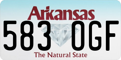 AR license plate 583OGF
