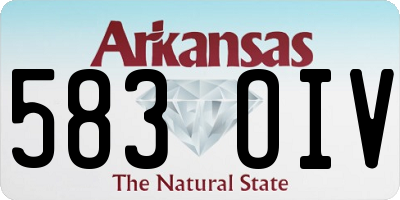 AR license plate 583OIV