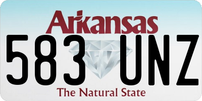 AR license plate 583UNZ