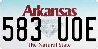 AR license plate 583UOE