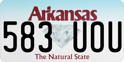 AR license plate 583UOU