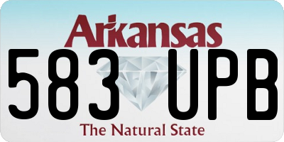 AR license plate 583UPB