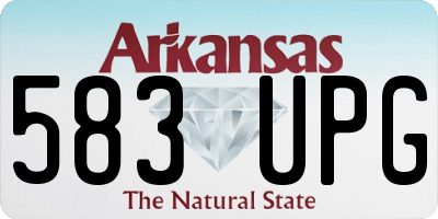 AR license plate 583UPG