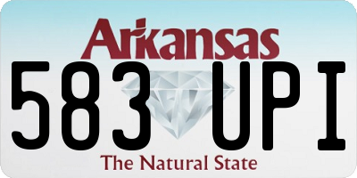 AR license plate 583UPI