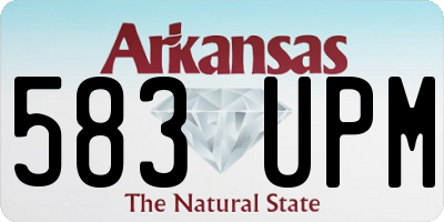 AR license plate 583UPM