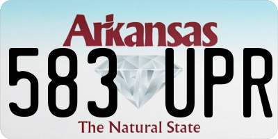 AR license plate 583UPR