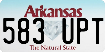 AR license plate 583UPT