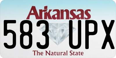 AR license plate 583UPX