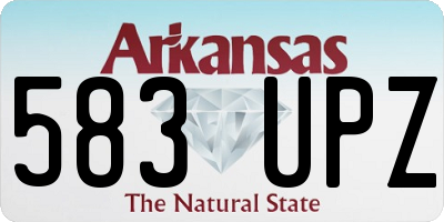 AR license plate 583UPZ